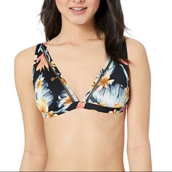 ROXY DREAMING DAY ADJUSTABLE STRAPS BIKINI TOP Size L - Picture 2 of 11